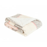 Super soft sherpa blanket 110/140 Pingui Family Pink