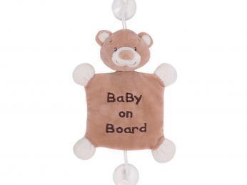 Plush bear baby on board toy - Mommy And Me