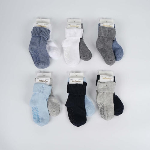 Anti-Slip Baby Boy Socks pack of 2