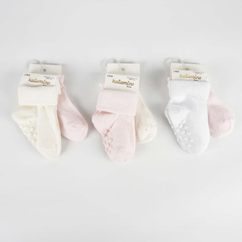 Cenet 2 Baby Girl Socks with Abs 0-24 m