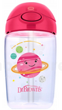 Straw Cup with Lid 350ml Pink