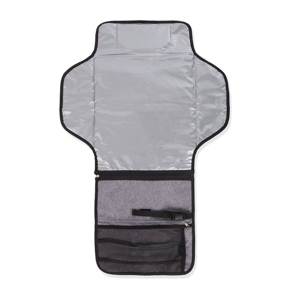 Foldable wallet mat with detachable pocket