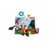 Educational cloth book with teether Wild animals